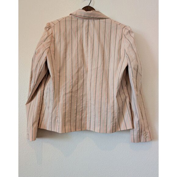 The Apostrophe Stretch Seersucker Fully Lined Blazer Jacket   Sz 16 - Picture 5 of 9